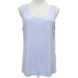 New Eileen Fisher Stretch Silk Jersey Scoop Neck Tank Cami Size Large